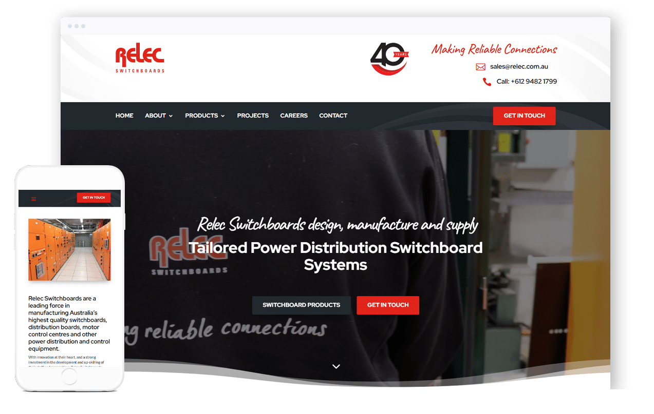 Electrical Switchboard Website Design