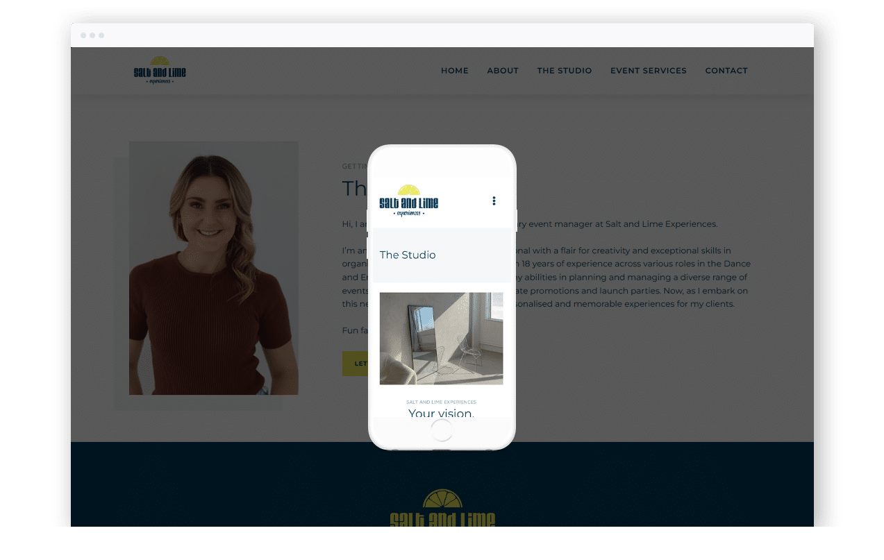 Event Services Website Design
