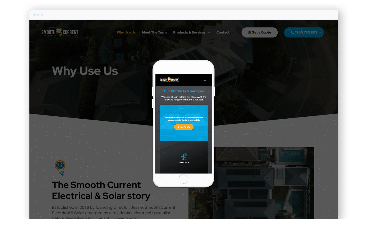 Electrician Business Website Design