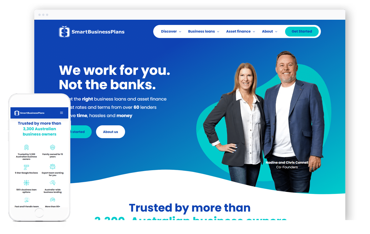 Business Finance Broker Website Design