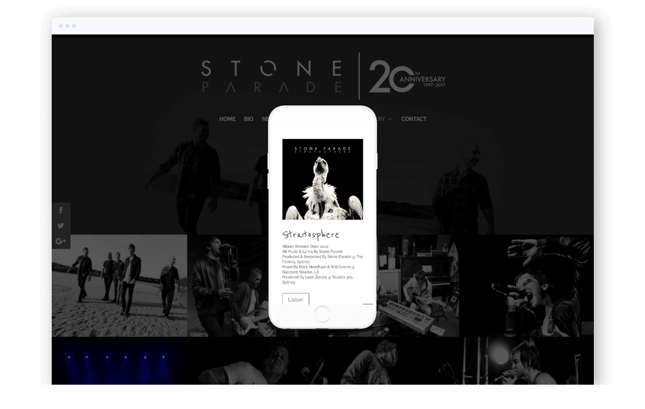 Band Website Design