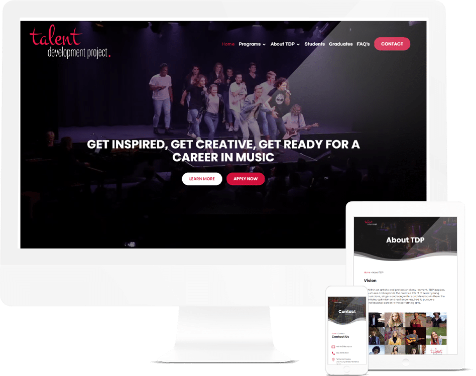 Creative Arts Website Design