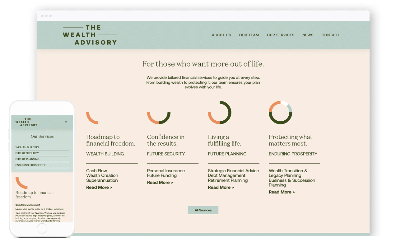 Wealth Advisory Website Design