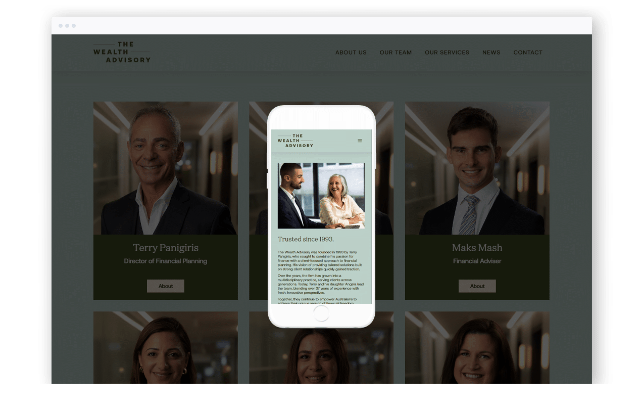 Wealth Advisory Website Design