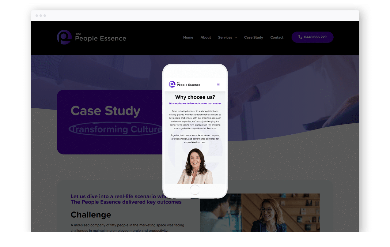 HR Consulting Business Website Design