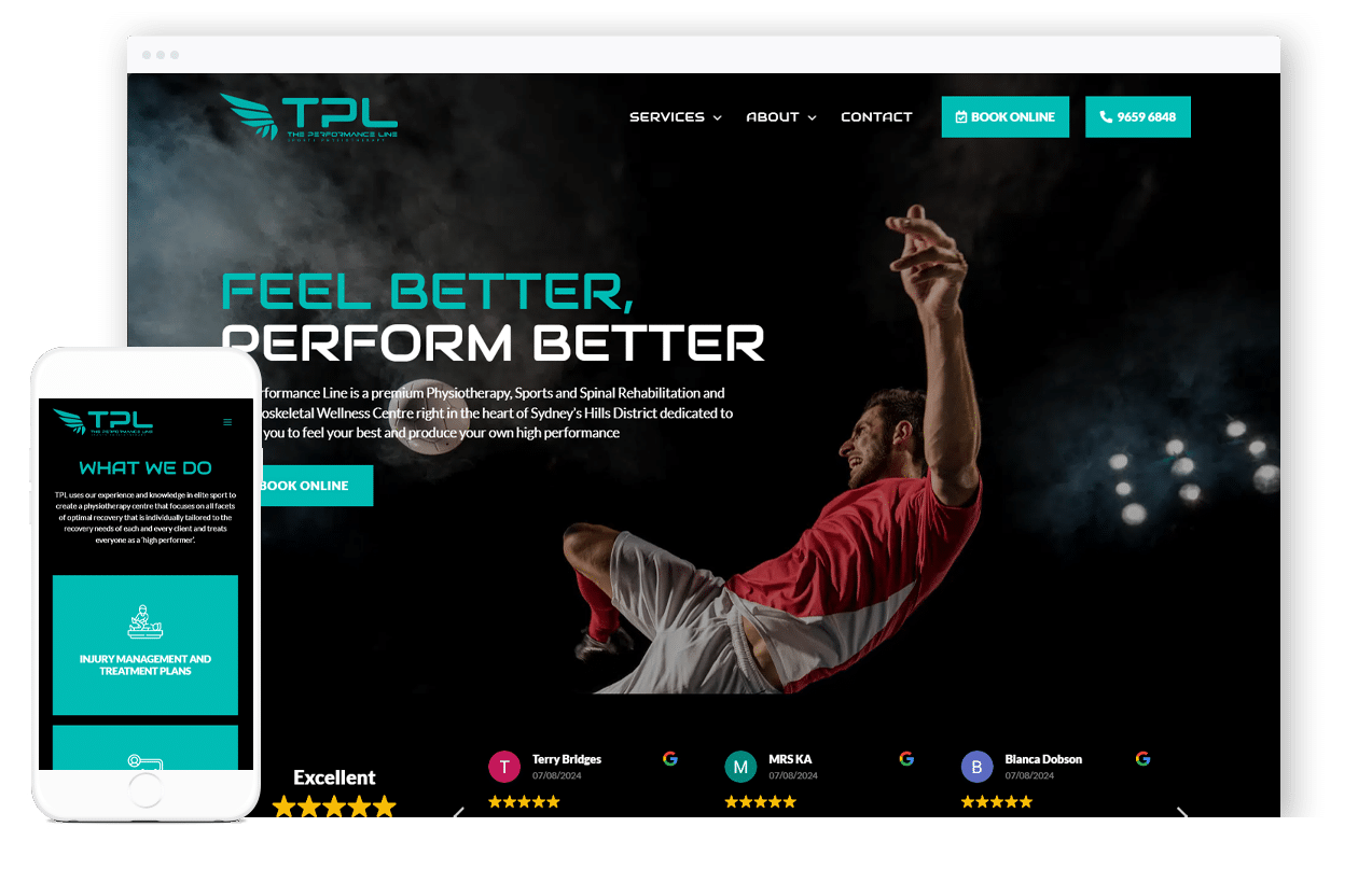 Physiotherapy Website Design