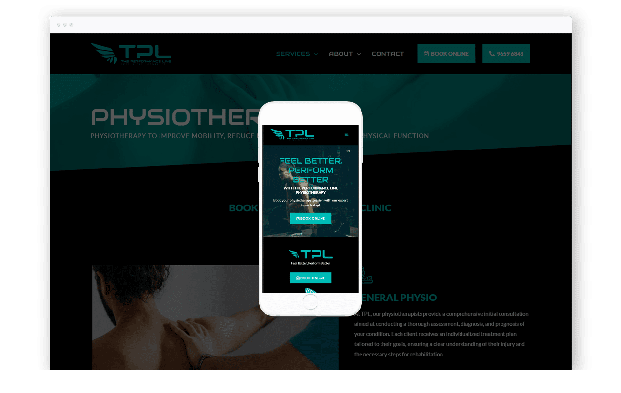 Physiotherapy Website Design