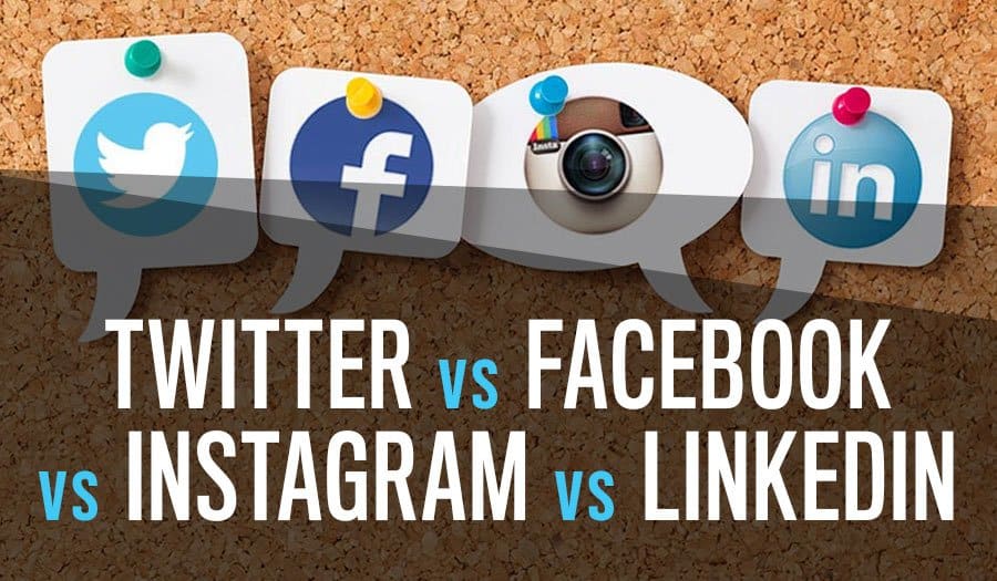 Twitter Vs Facebook Vs Instagram Vs LinkedIn: Which is Right for You?