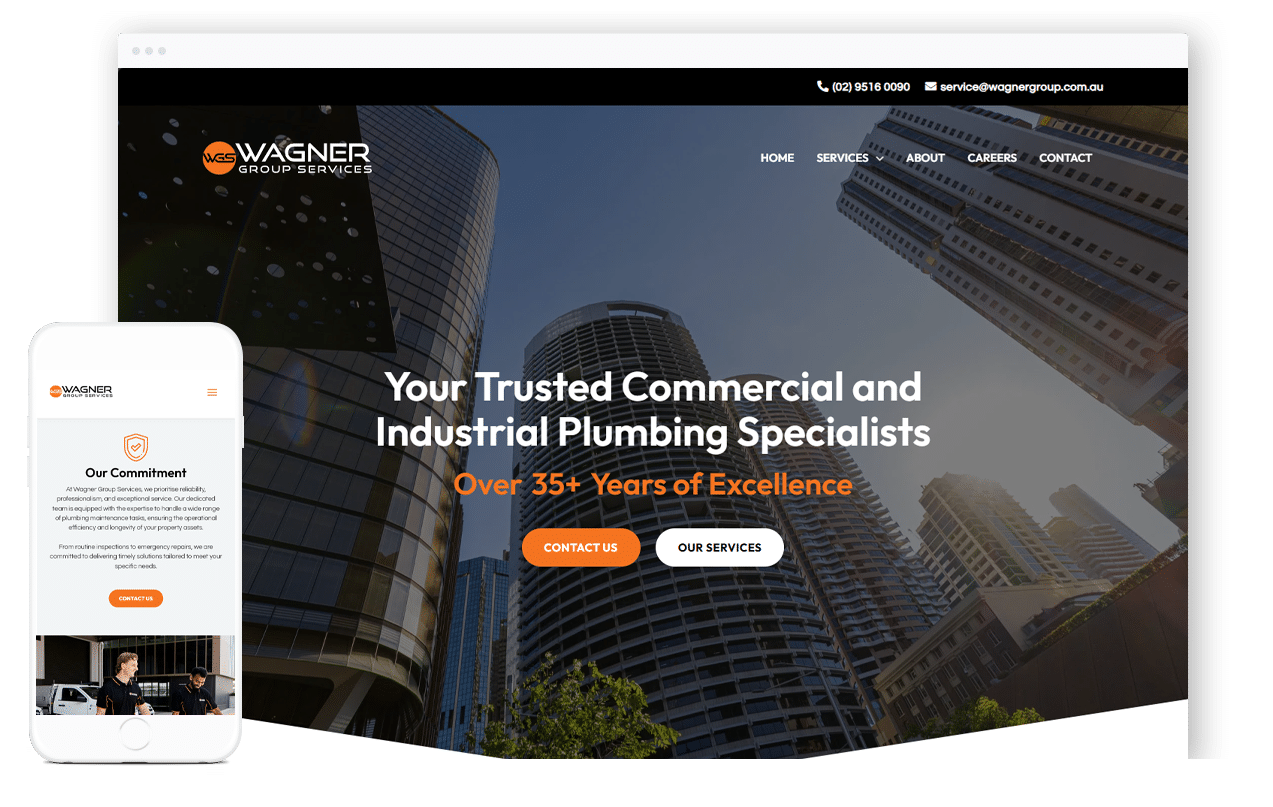 Commercial Plumbing Business Website Design