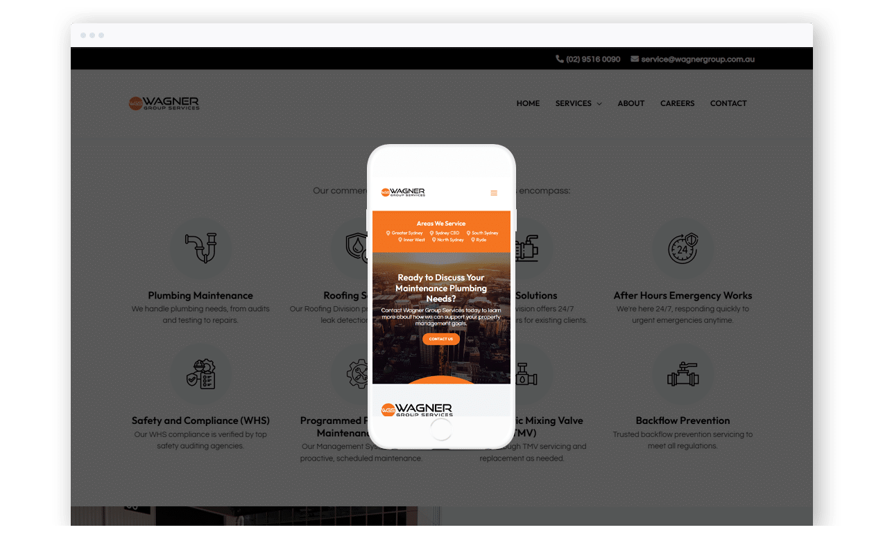 Commercial Plumbing Business Website Design