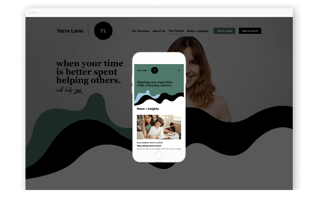 Financial Advice Website Design