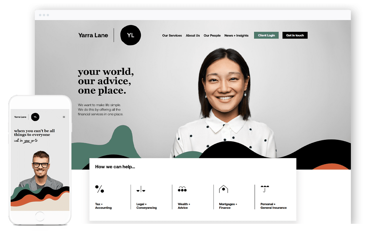 Financial Advice Website Design